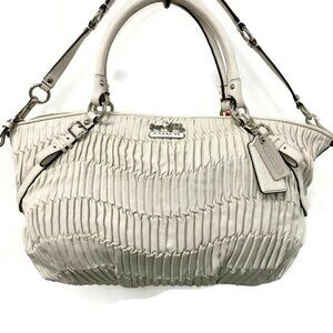 Coach Ivory Leather Sophia Madison Satchel